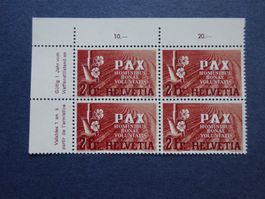 1945 PAX Z-Nr. 271 im 4er Block sauber postfrisch**