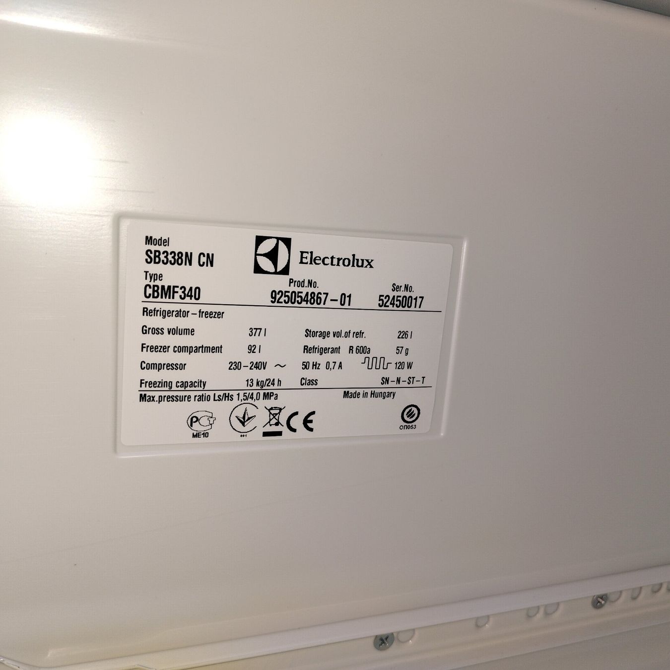 Frigoriferi: Electrolux Kühlschrank SB338N CN – Usato da Herisau venduto da Ea83 4