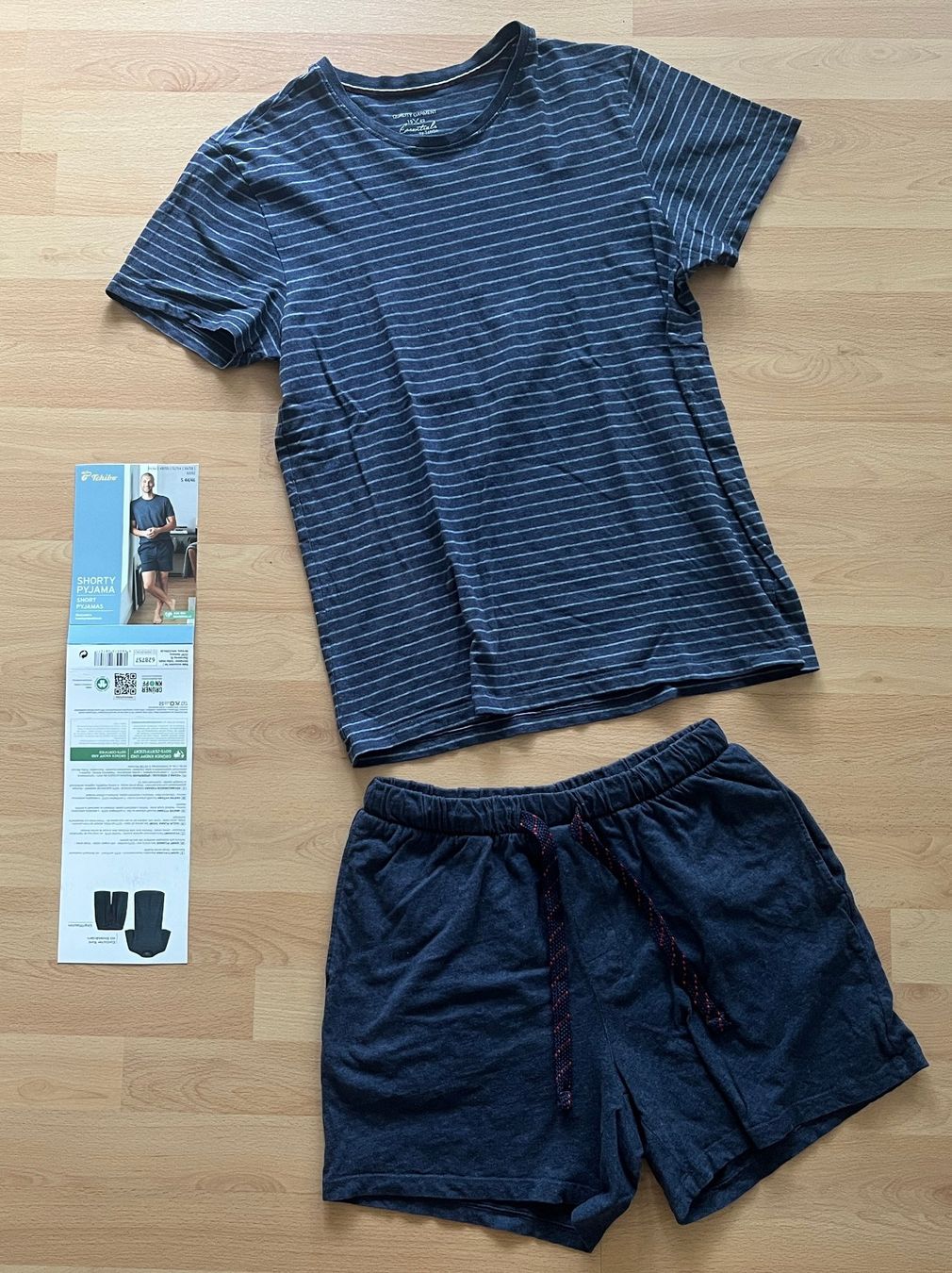 Tchibo Pigiami: Pyjama Herren, navy, Baumwolle, Gr. S 44/46 – Usato da Zürich venduto da fbsm