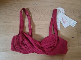 Triumph Bikini Top/ Bikinioberteil weinrot Grösse 40 B NEU!