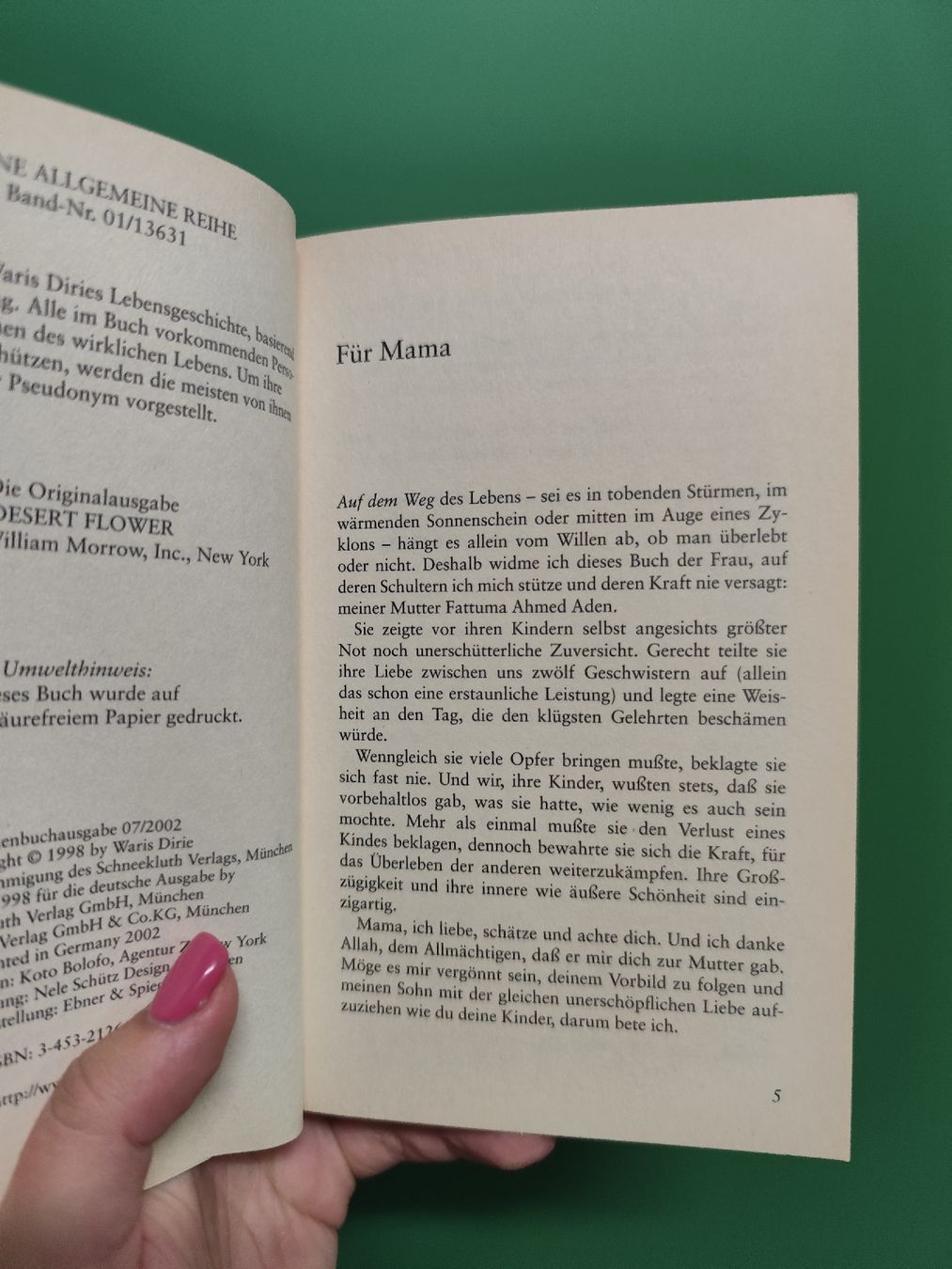 Libri: Wüstenblume Waris Dirie book German – Usato da Mägenwil venduto da VintageGirly 5