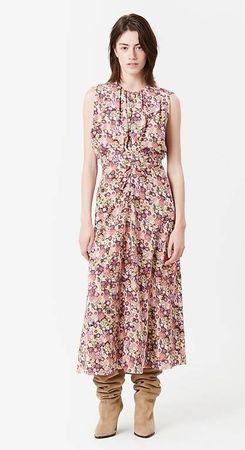 Isabel Marant FLORAL SILK MAXI DRESS