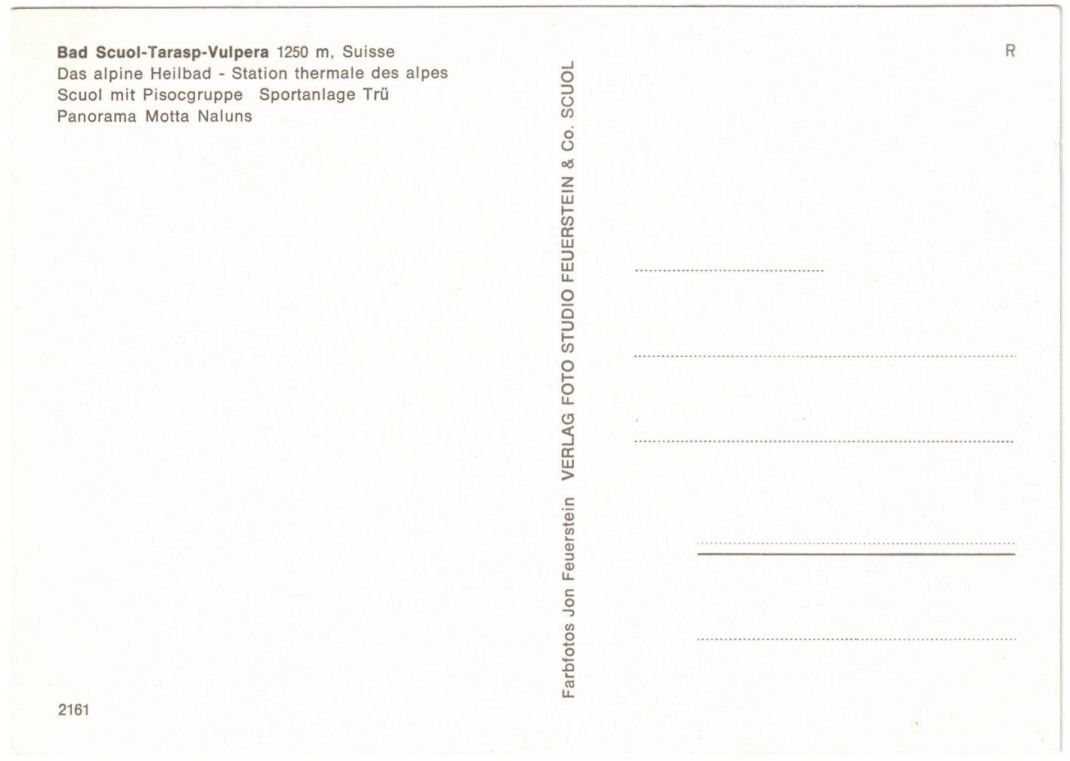 Cartoline postali: Scuol - 3 Bild AK – Usato da Binningen venduto da Mountainrider 1
