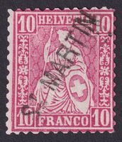 Nr. 38 mit Stabstempel ST.MARTIN