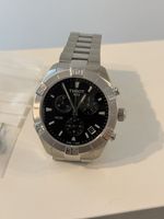 Herrenuhr Tissot PR100 Chronograph Edelstahl schwarz