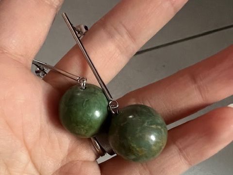 Ohrringe & -stecker: Grosse Jade Ohrringe - elegant/stylisch – Gebraucht aus Neerach von romiping 4
