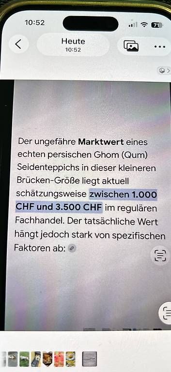 Tappeti: Seidenteppich Ghom – Usato da Riehen venduto da Rodiba 1