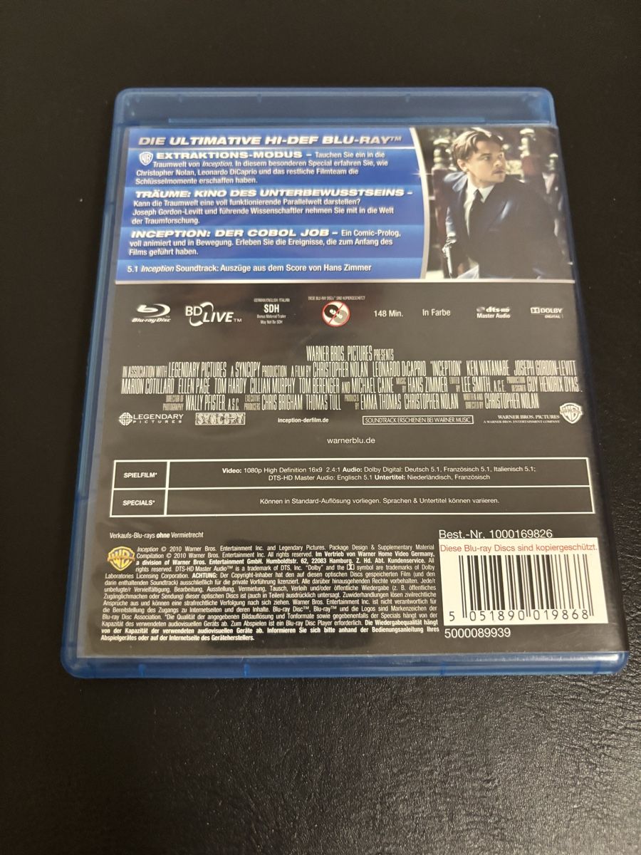 Tous les DVDs: Inception Blu-ray – D'occasion à Luzern par Armastra 1