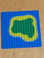 LEGO 3867p01 Light Gray Baseplate 16 x 16 with Island