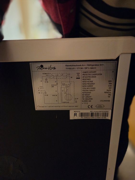 Kleinkühlschrank Pryma Vista (102 Liter) – A++ – Mit Gefrier (Gebraucht ...