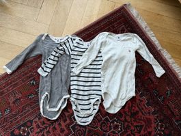 3x Petit Bateau Langarm-Bodys Gr. 86 (24M) Set