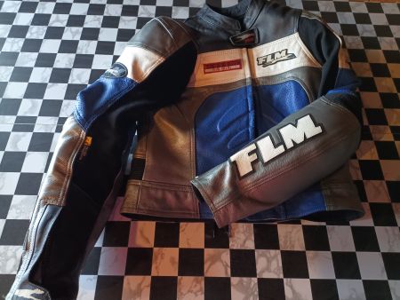 Coole Motorrad Jacke Leder Grösse S