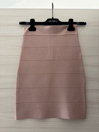 Bebe bandage skirt in pink, size XS-S, above the knee skir