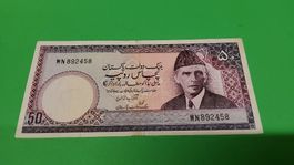 Pakistan 50 Rupien Banknote, Rarität für Sammler!