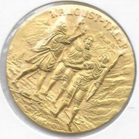 2003 - 1.August-Taler  0.900 Silber vergoldet, 33 mm 17 gr.