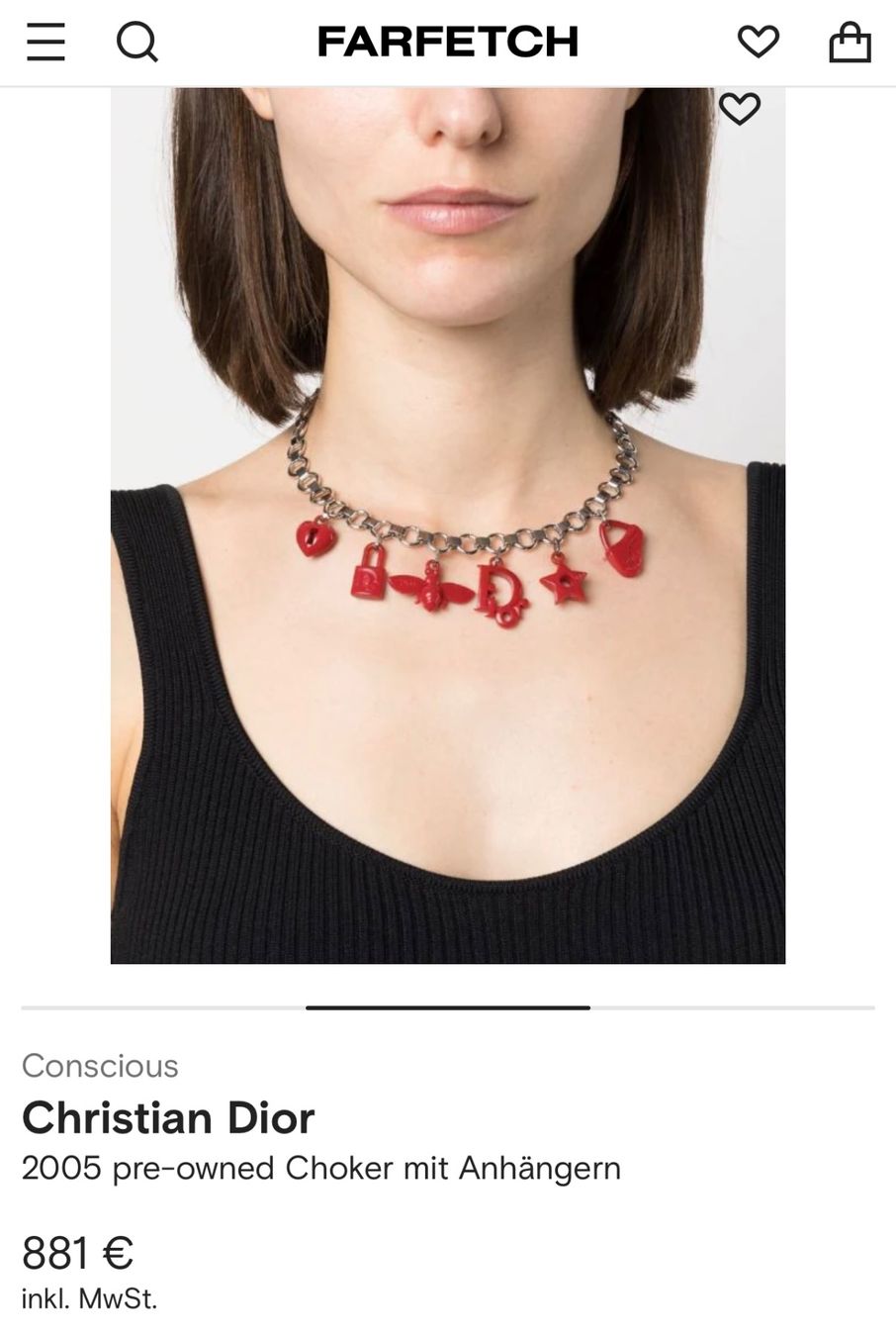 Dior Ketten: Christian Dior Choker mit Anhängern – Neu (gemäss Beschreibung) aus Brütten von Rod816 4