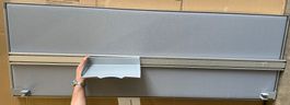 neue Tisch-Trennwand , 180x60cm inkl. Schiene mit A4 Ablagen