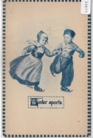 Winter sports - 2 kleine Schlittschuhläufer aus Holland