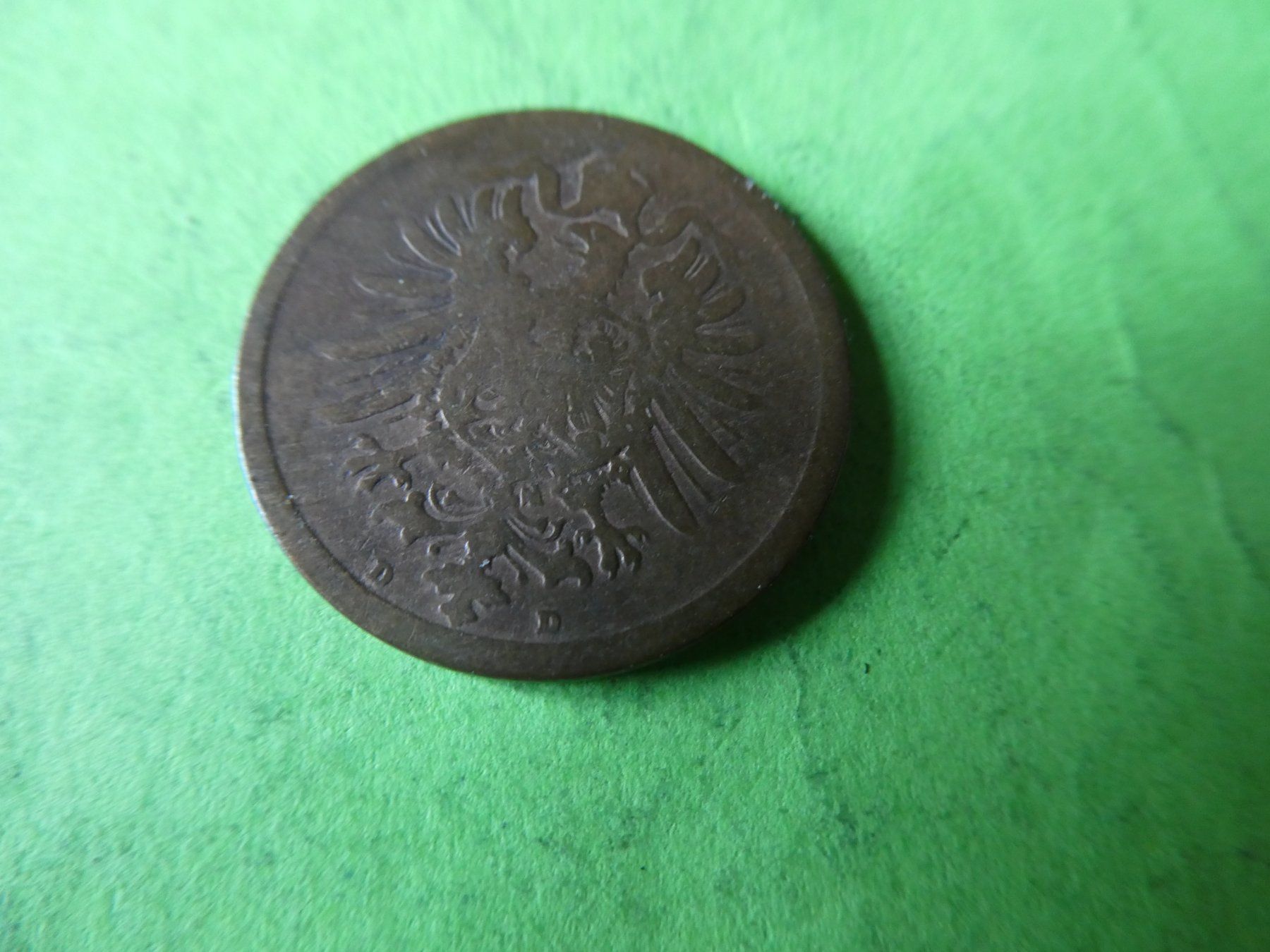 Alle Münzen: Dt. Reich 1876 D, 2 Pfennig – Gebraucht aus Hinterforst von Rohusri 1