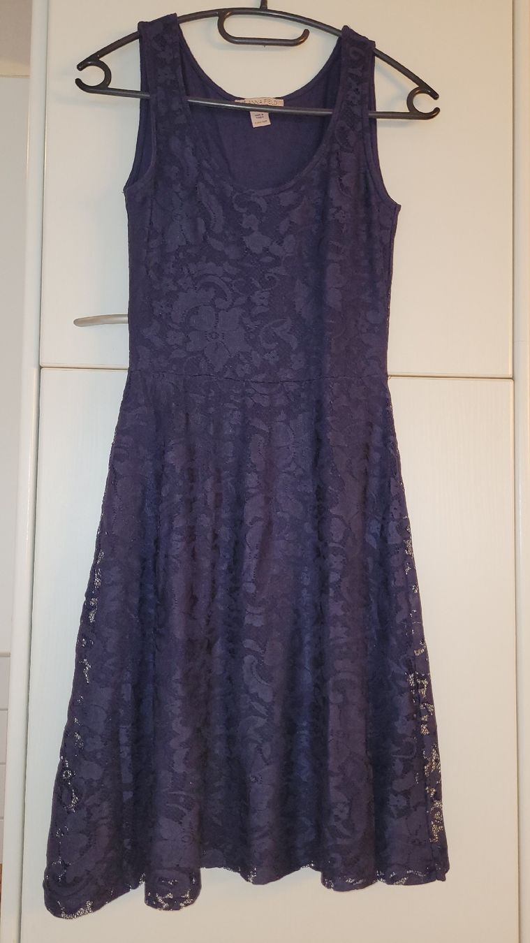 Anna Field Vestiti: Anna Field Kleid dunkelblau mit Spitze – Usato da Bremgarten AG venduto da PrincessOfTheNight