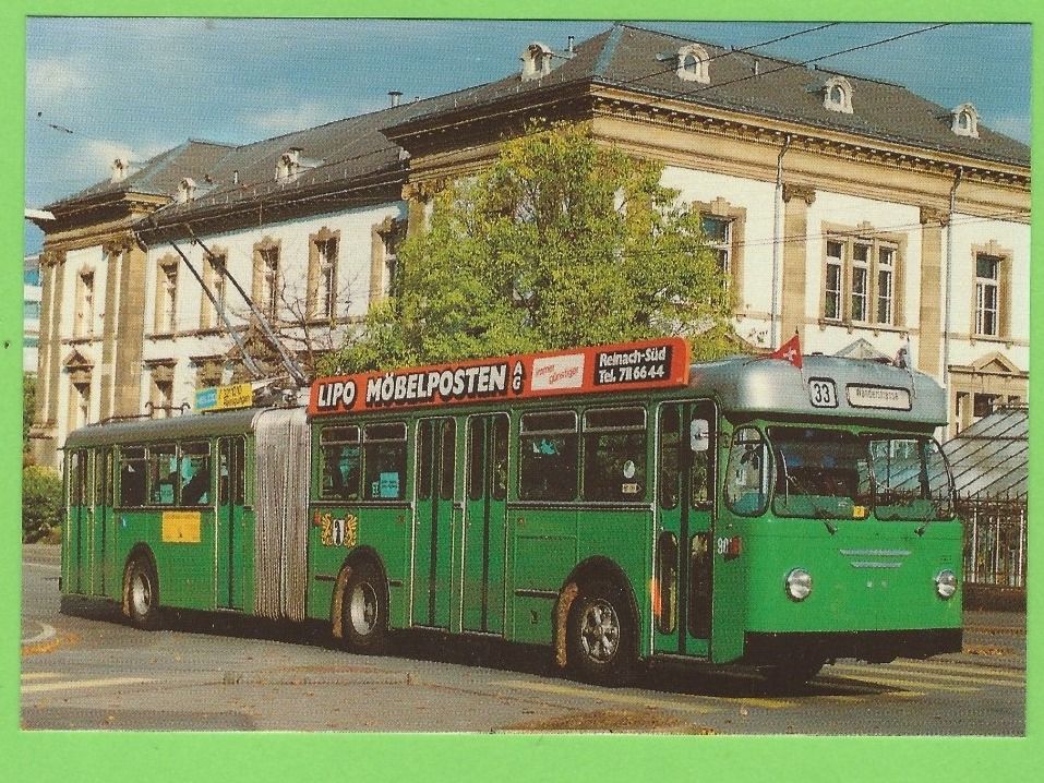 Cartoline postali: Basel Gelenktrolleybus BVB – Usato da Zürich venduto da t24_de
