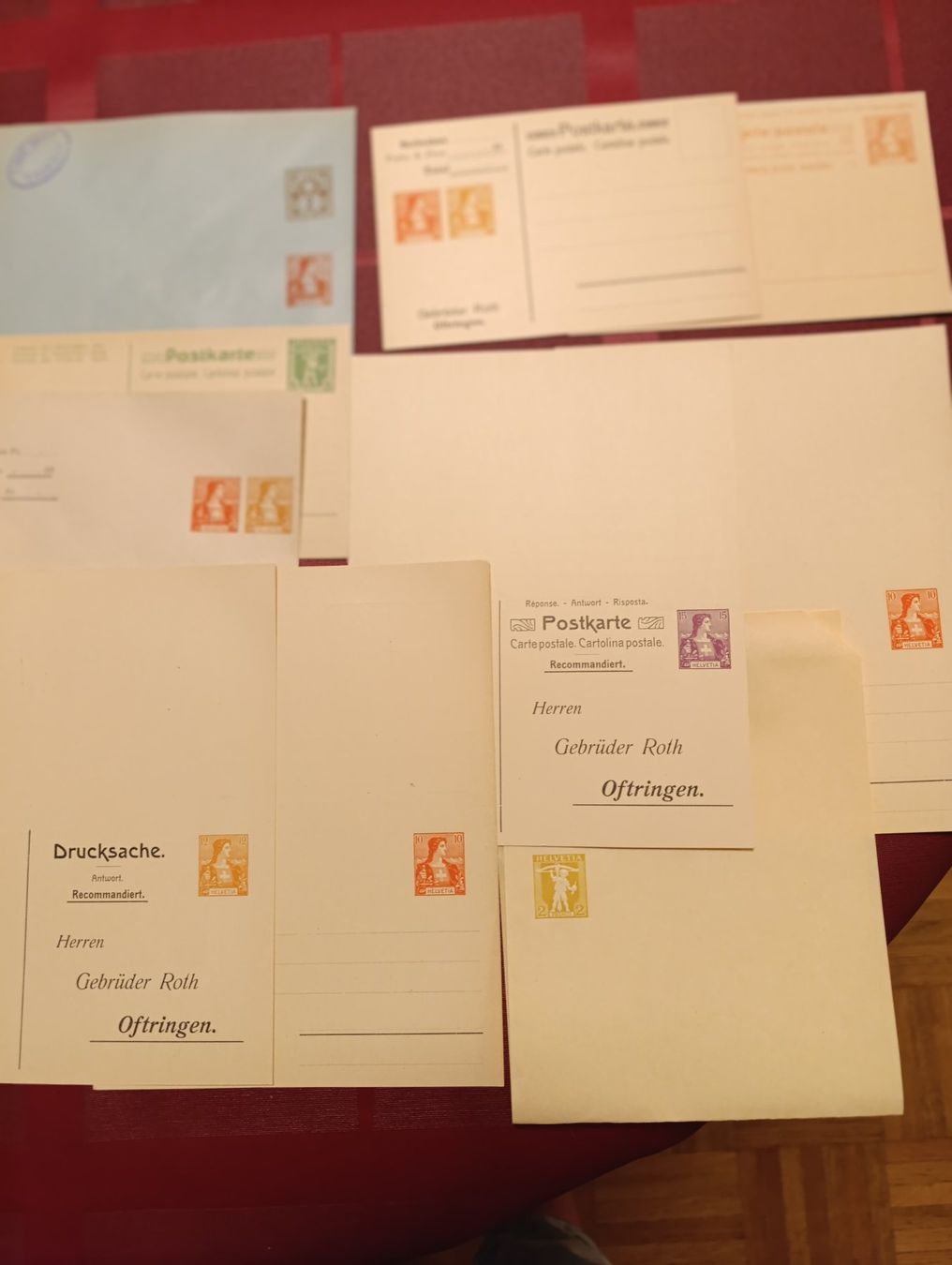 Tutti i francobolli: GANZSACHEN 1883-1908- KLASSIGER MIT 9 ARCHIVFRISCHEN – Nuovo (secondo la descrizione) da Reinach BL venduto da Katzenmorli