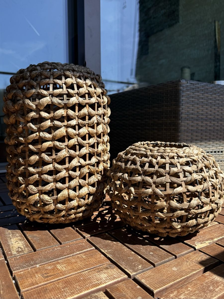 Lanterne: Windlicht Kerzenhalter Rattan Set Laternen – Usato da Dübendorf venduto da ser_twb8