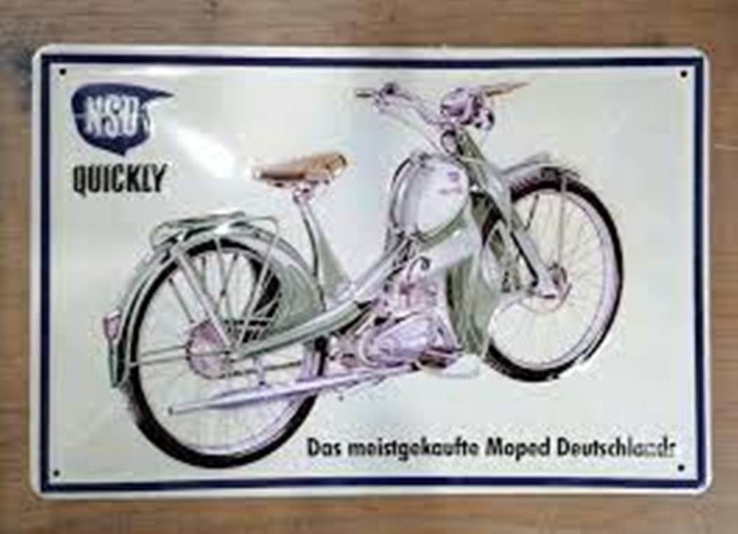 Insegne: Blechschild 3D-NSU-QUICKLY MEISTGEKAUFTE – Nuovo e nell'imballaggio originale da Rupperswil venduto da big-one-sale
