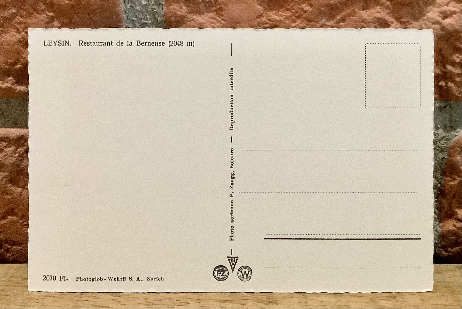 Cartoline postali: RESTAURANT DE LA BERNEUSE & Bergbahnstation – Usato da Root venduto da ENGLAND-TREASURES 2