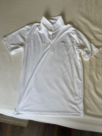 Polo Puma blanc taille M en bon état (golf polo)