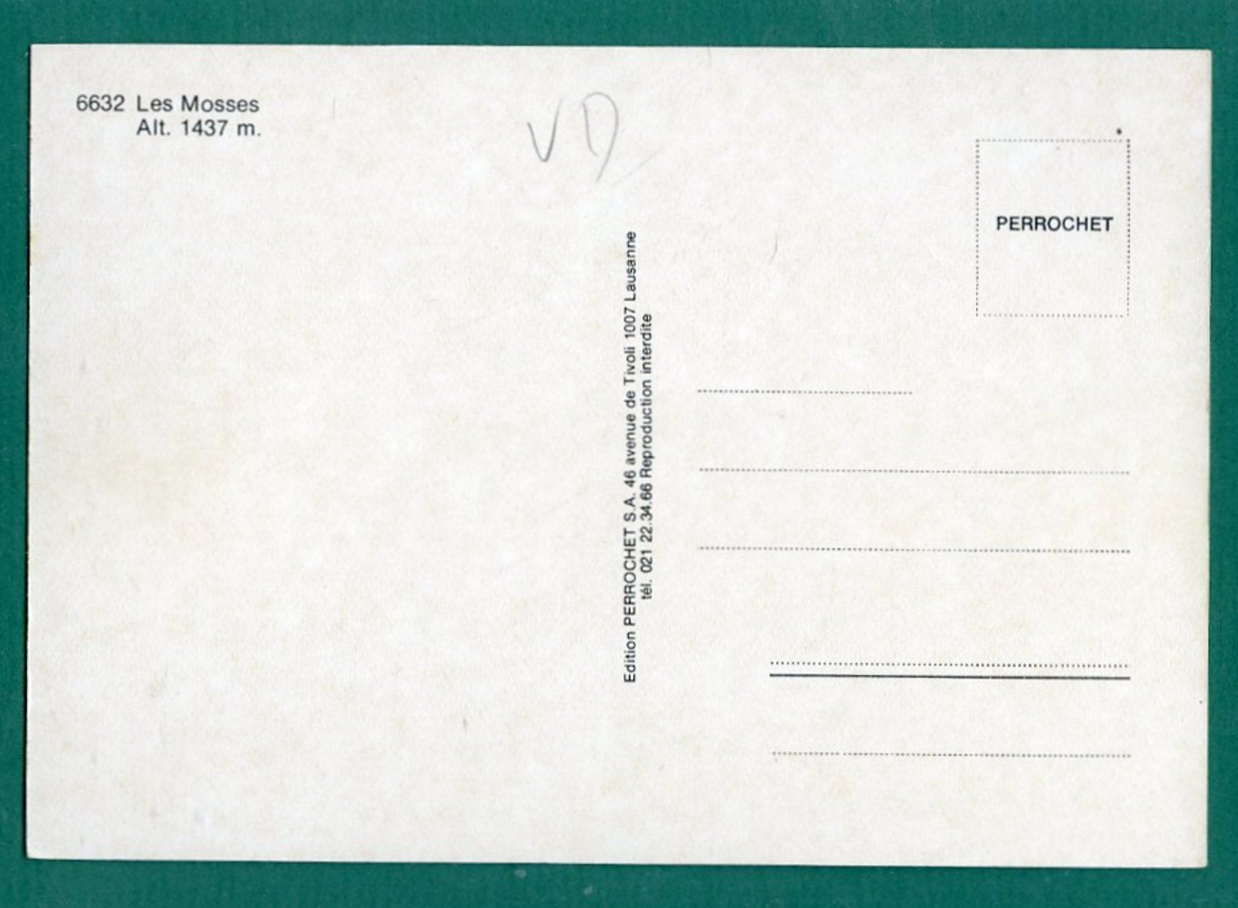 Cartoline postali: Les Mosses, ungelaufen, Grossformat, ca. 1966 – Usato da Sargans venduto da Hausi1951 1