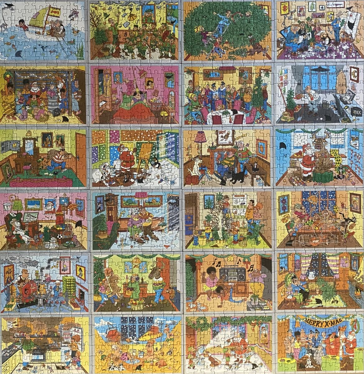 Puzzles: Adventskalender Puzzle, Jan van Haasteren – Gebraucht aus Malters von Lila-Nissie 4
