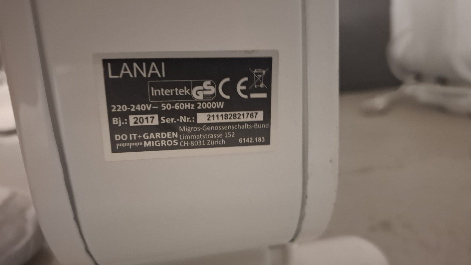 Heizgeräte: 15 Heizlüfter,  Lanai – Gebraucht aus Uster von Hotel_illuster 2