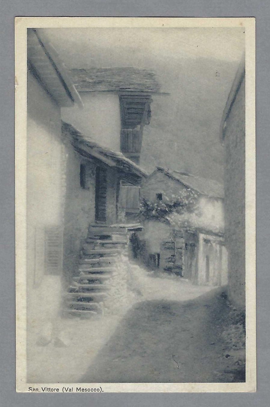 Cartoline postali: 1928, SAN VITTORE, VAL MESOCCO – Usato da Pura venduto da ulisse1957