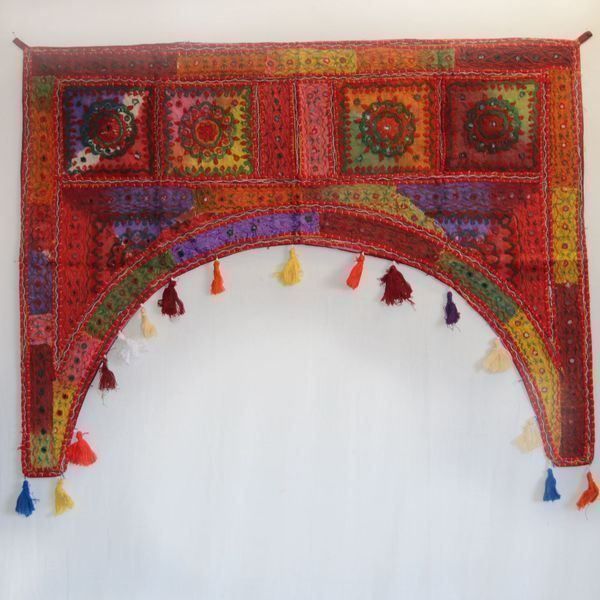 Tappeti: Türbehang Thorang 100cm Patchwork bunt Baumwolle Indien – Nuovo e nell'imballaggio originale da Bad Salzdetfurth venduto da Weltenbummler-Shop 3