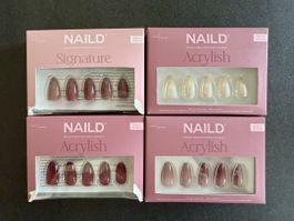 4x NAILD Press-On Nails - Neu!