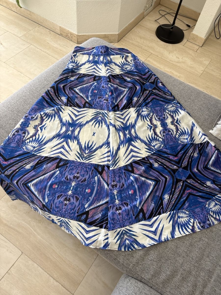 Gonne: Maxi skirt blue patterned XS – Usato da Zürich venduto da Asybb 1