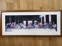 "Das Abendmahl" von Leonardo da Vinci, Druck mit Rahmen