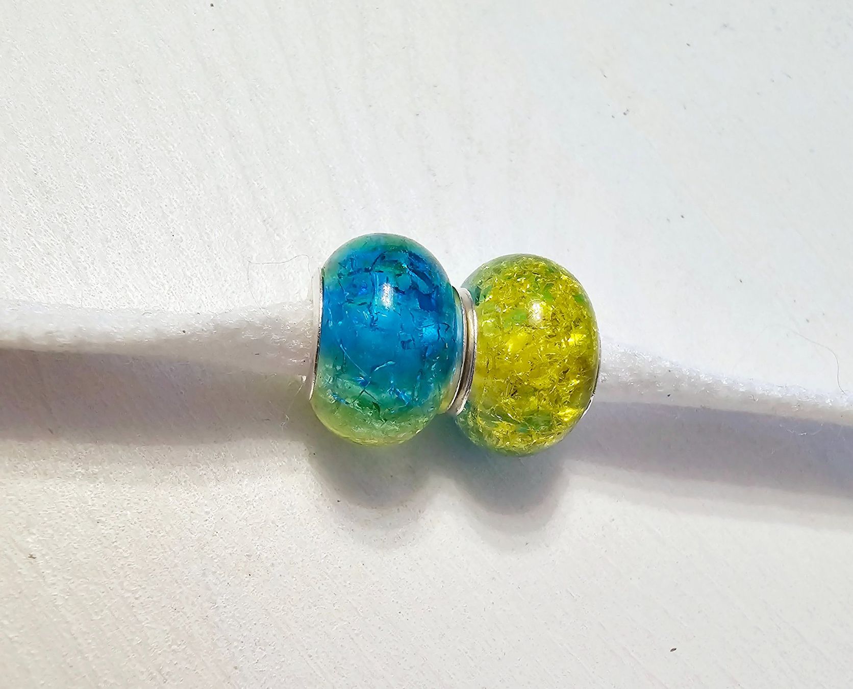 Perle (finte): Neu! 2x Lochperlen Charm zum Basteln – Nuovo e nell'imballaggio originale da Füllinsdorf venduto da Sunnebliemli7 1