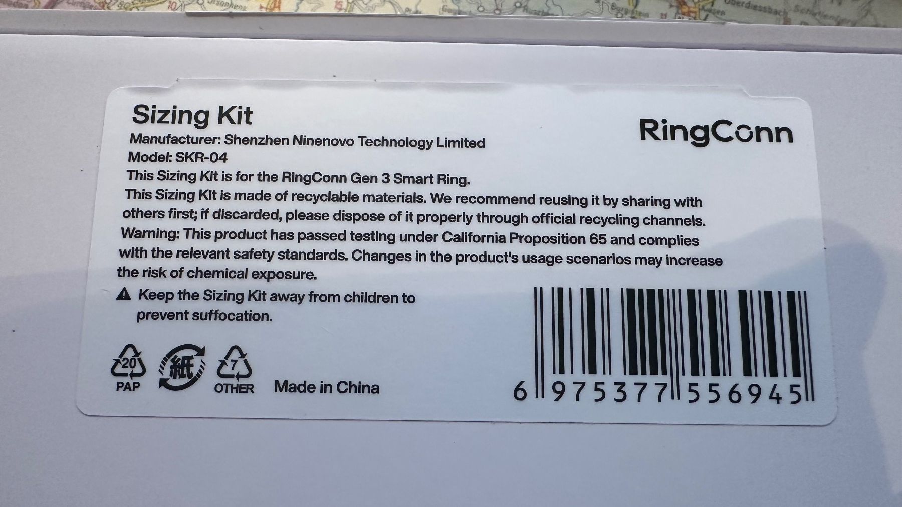 Anelli: RingConn Sizing Kit Gen. 3 – Nuovo (secondo la descrizione) da Courgevaux venduto da Migugegl 1