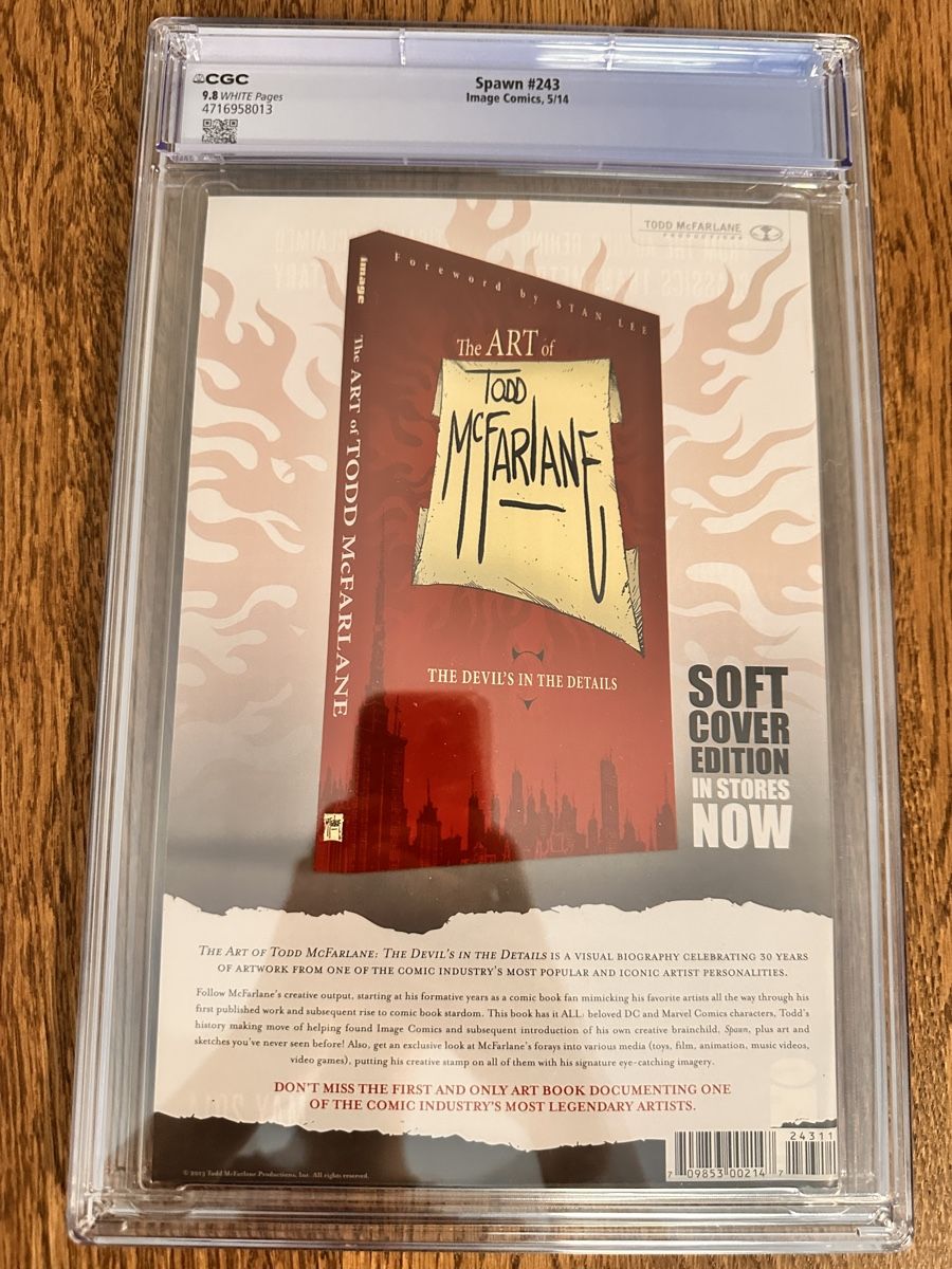 Fumetti: Spawn 243 cgc 9.8 lowest print run  – Usato da Gattikon venduto da 386ComicEmpire 1