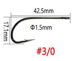 20 Stück High Carbonstahl Haken Gr. 3/0, ideal zum Schleppen