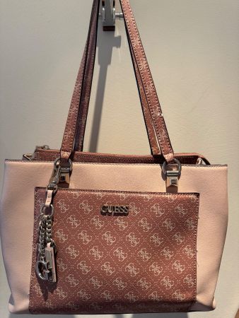 Guess Handtasche/Shopper, rosa-braun