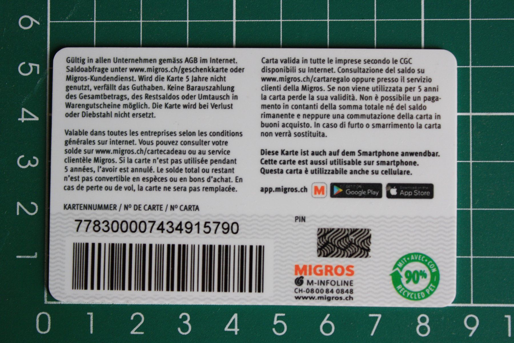 Cartes: geschenkkarte – D'occasion à Laupen BE par Gufi57 1