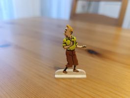 Figurine Tintin en relief diecast Le Secret de la Licorne