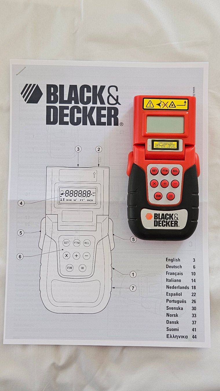 Misurare: BLACK & DECKER BDM100 / Entfernung- und Raummessgerät – Usato da Granges-Paccot venduto da Wodli