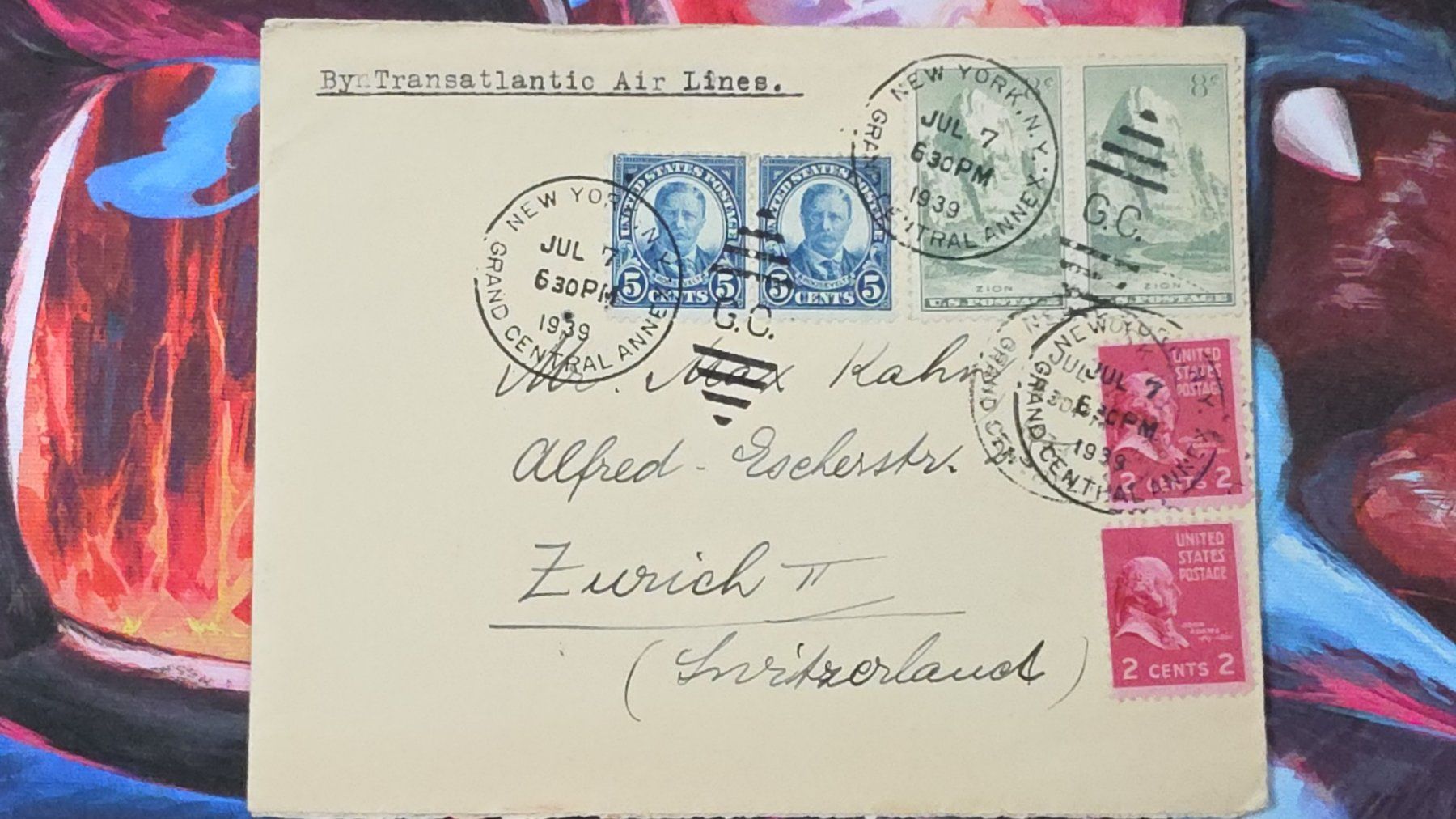 Tutti i francobolli: CL32 Enveloppe + Timbre USA 1939 – Usato da Cousset venduto da Patrick_Collections