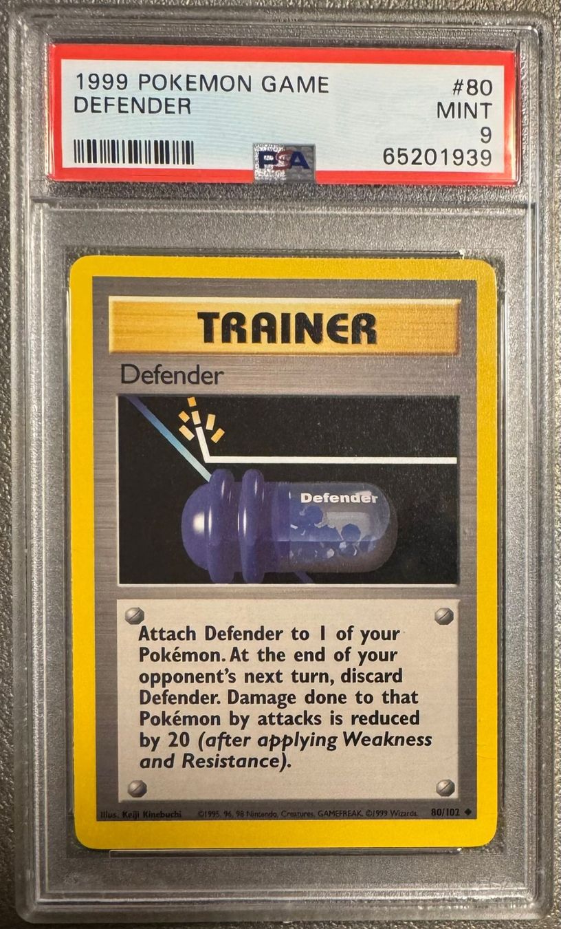 Pokémon Carte collezionabili: Pokemon PSA 9 Defender 80/102 | English – Nuovo (secondo la descrizione) da Oensingen venduto da CSCollectors 1