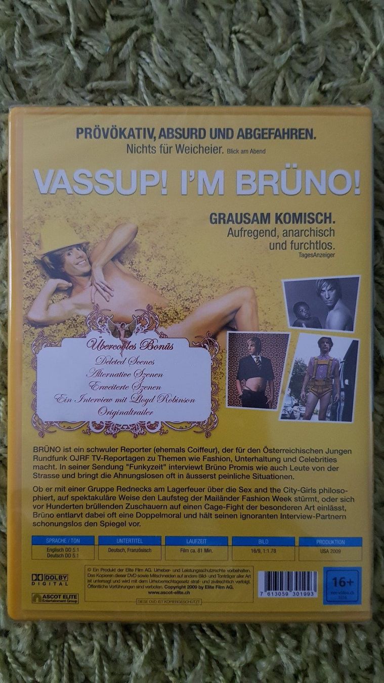 Tutti i DVDs: Brüno – Nuovo e nell'imballaggio originale da Dornach venduto da Letizia1987 1