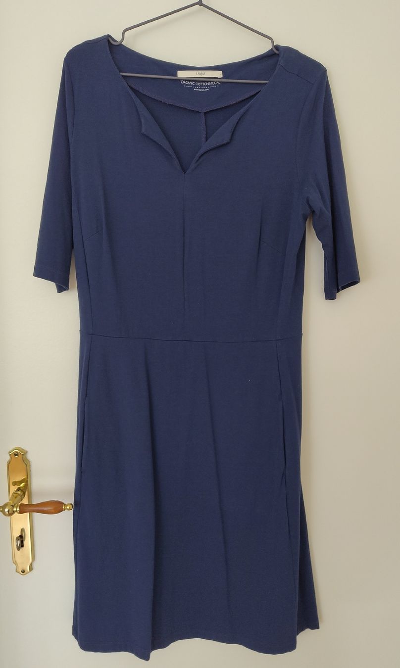 Lanius Vestiti: Bio-Baumwolle Dunkelblaues Kleid Gr. 38 – Usato da Schlieren venduto da co.ba. 1